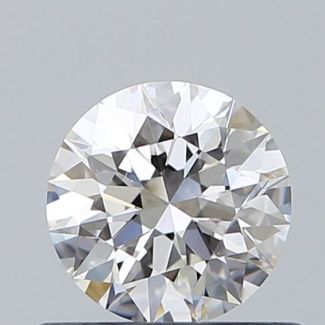 0.52 Carat Round G VVS2 VG EX GIA Natural Diamond