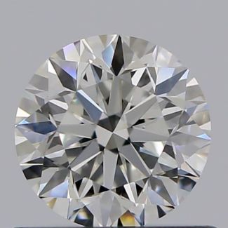 0.60 Carat Round F VVS2 VG EX GIA Natural Diamond