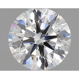 0.6 Carat Round E VVS1 EX GIA Natural Diamond