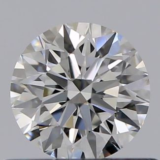 0.45 Carat Round F VVS2 EX GIA Natural Diamond