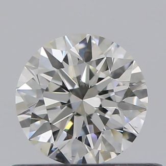 0.45 Carat Round H VS1 EX GIA Natural Diamond