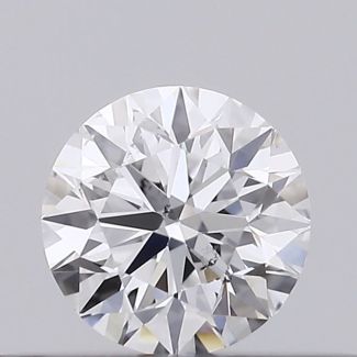 0.23 Carat Round D SI1 EX GIA Natural Diamond