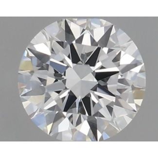 0.35 Carat Round H IF EX GIA Natural Diamond