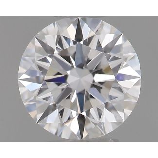 0.4 Carat Round D VVS2 EX GIA Natural Diamond