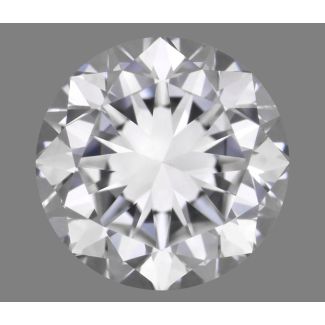 0.50 Carat Round D VVS2 GD EX GIA Natural Diamond