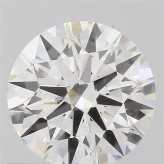 0.56 Carat Round H VS2 EX VG GIA Natural Diamond