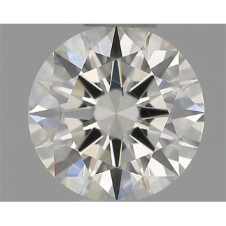 0.36 Carat Round H VS1 EX GIA Natural Diamond