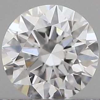 0.19 Carat Round E VVS2 EX GIA Natural Diamond