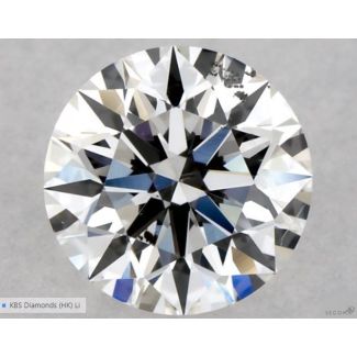 0.4 Carat Round F SI1 EX VG GIA Natural Diamond