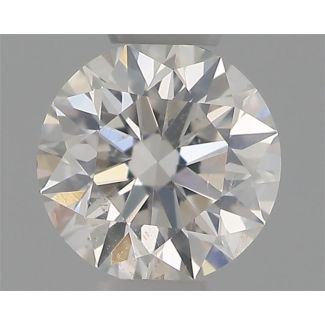 0.32 Carat Round H SI2 EX GIA Natural Diamond