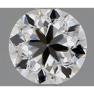 0.70 Carat Round G VVS2 GD EX GIA Natural Diamond