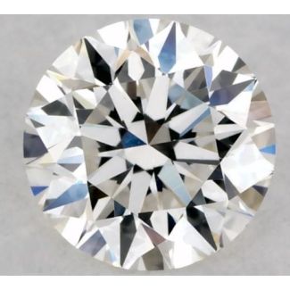 0.33 Carat Round I VVS2 EX GIA Natural Diamond