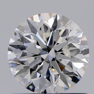 0.70 Carat Round F SI1 EX GIA Natural Diamond