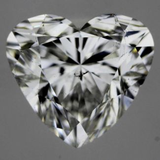 0.92 Carat Heart F SI1 - EX VG GIA Natural Diamond