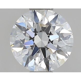 0.52 Carat Round D VVS1 EX GIA Natural Diamond