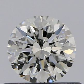 0.45 Carat Round I VVS2 VG EX GIA Natural Diamond