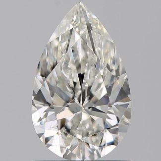 1.00 Carat Pear H SI2 - EX VG GIA Natural Diamond