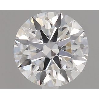 0.55 Carat Round F SI2 EX GIA Natural Diamond