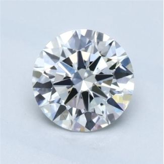 0.52 Carat Round H VVS1 EX GIA Natural Diamond