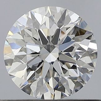 0.6 Carat Round D VVS2 EX GIA Natural Diamond