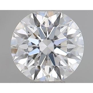 0.58 Carat Round E VS2 EX GIA Natural Diamond