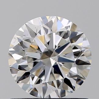 0.80 Carat Round F SI1 VG EX GIA Natural Diamond