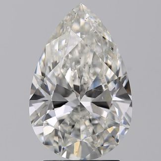 2.02 Carat Pear H SI2 - EX GIA Natural Diamond