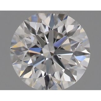 0.35 Carat Round E VVS2 EX GIA Natural Diamond