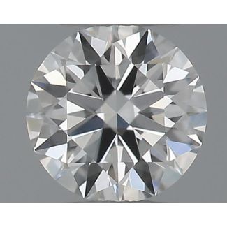 0.20 Carat Round H VVS1 EX GIA Natural Diamond