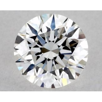 0.41 Carat Round F VVS2 EX GIA Natural Diamond