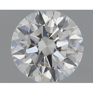 0.5 Carat Round H VVS2 EX GD GIA Natural Diamond