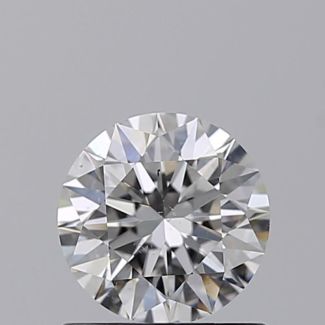 0.71 Carat Round E SI1 EX GIA Natural Diamond