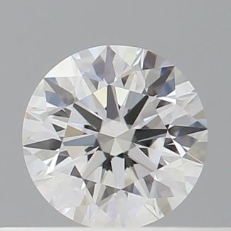 0.36 Carat Round D VVS1 EX GIA Natural Diamond