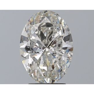 3.46 Carat Oval G SI2 - EX GIA Natural Diamond