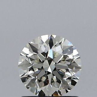 0.80 Carat Round K SI1 VG EX GIA Natural Diamond