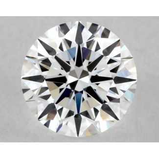 0.43 Carat Round D VVS2 EX GIA Natural Diamond