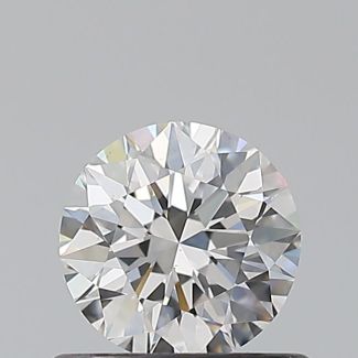 0.56 Carat Round F VS1 EX GIA Natural Diamond