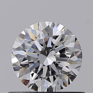 0.50 Carat Round D VS2 VG EX GIA Natural Diamond