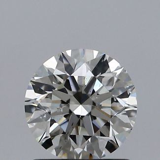 0.91 Carat Round I SI1 EX GIA Natural Diamond