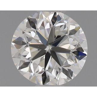 0.5 Carat Round G VVS2 GD EX GIA Natural Diamond