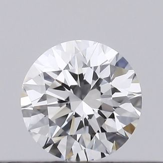 0.22 Carat Round D VVS1 EX GIA Natural Diamond