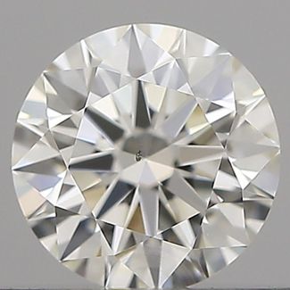 0.5 Carat Round H VS2 EX IGI Natural Diamond