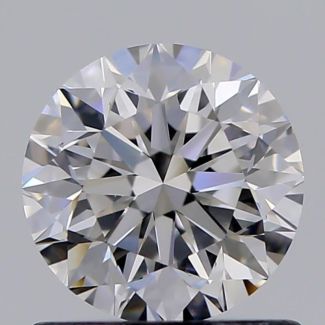 0.80 Carat Round F VVS1 VG EX GIA Natural Diamond