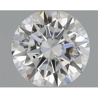 0.30 Carat Round E SI2 EX GIA Natural Diamond