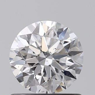 0.70 Carat Round D VS2 EX GIA Natural Diamond