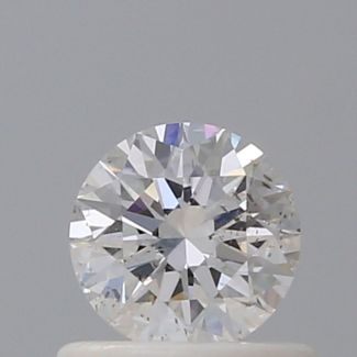 0.53 Carat Round E SI2 EX VG GIA Natural Diamond