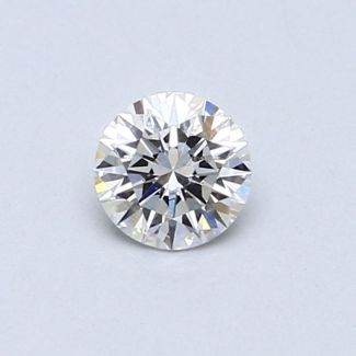 0.39 Carat Round D SI1 EX VG GIA Natural Diamond