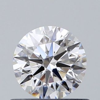 0.55 Carat Round D VVS1 EX GIA Natural Diamond