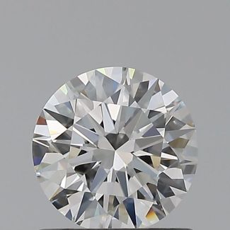 0.75 Carat Round F VVS2 EX GIA Natural Diamond