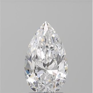 1.5 Carat Pear D VVS1 - VG GIA Natural Diamond